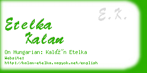 etelka kalan business card